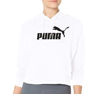 PUMA Women's‎ Fleece Hoodie Sweatshirt Cropped